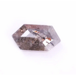 1.44 Ct hexagon cut light grey diamond – natural loose fancy color diamond for engagement rings and custom jewelry
