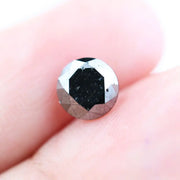 1.05 Ct Natural Black Diamond Round Cut Loose Gemstone for Rings, Pendants, and Custom Designer Jewelry