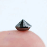1.05 Ct Natural Black Diamond Round Cut Loose Gemstone for Rings, Pendants, and Custom Designer Jewelry