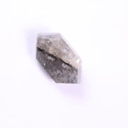 hexagon cut natural diamond, grey diamond, light grey diamond, icy grey tone, salt and pepper wedding band, and rare grey engagement ring jewelry.