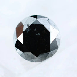 1.12 Ct Genuine Natural Black Diamond Round Cut Loose for Luxury Jewelry and Custom Engagement Rings
