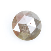 1.21Ct round rose cut diamond grey colored diamond loose stone for fine custom jewelry 