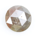 1.21Ct round rose cut diamond grey colored diamond loose stone for fine custom jewelry 