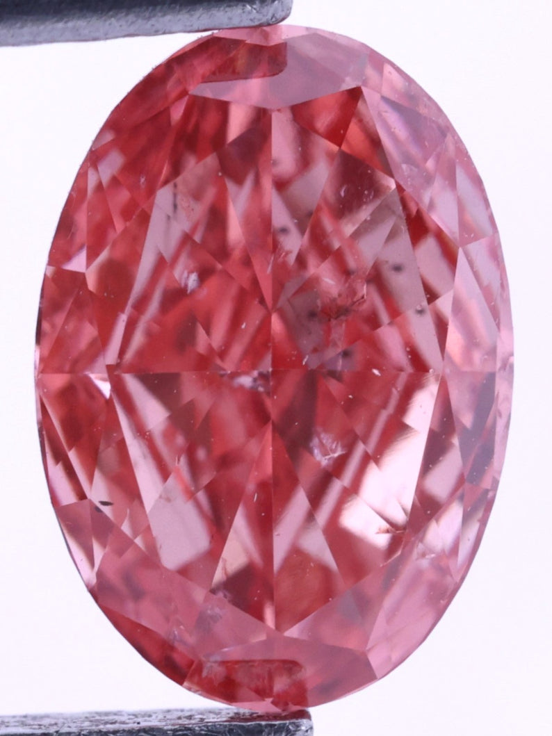 0.98 Ct Oval Shape Intense Pink Lab Grown Diamond