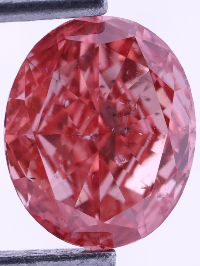 0.98 Ct Oval Shape Intense Pink Lab Grown Diamond