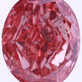 0.98 Ct Oval Shape Intense Pink Lab Grown Diamond