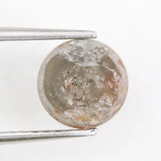 1.21ct Round Rose Cut Diamond Grey Colored Diamond Loose Stone For Fine Custom Jewelry 