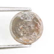 1.21Ct round rose cut diamond grey colored diamond loose stone for fine custom jewelry 