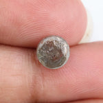1.21Ct round rose cut diamond grey colored diamond loose stone for fine custom jewelry 