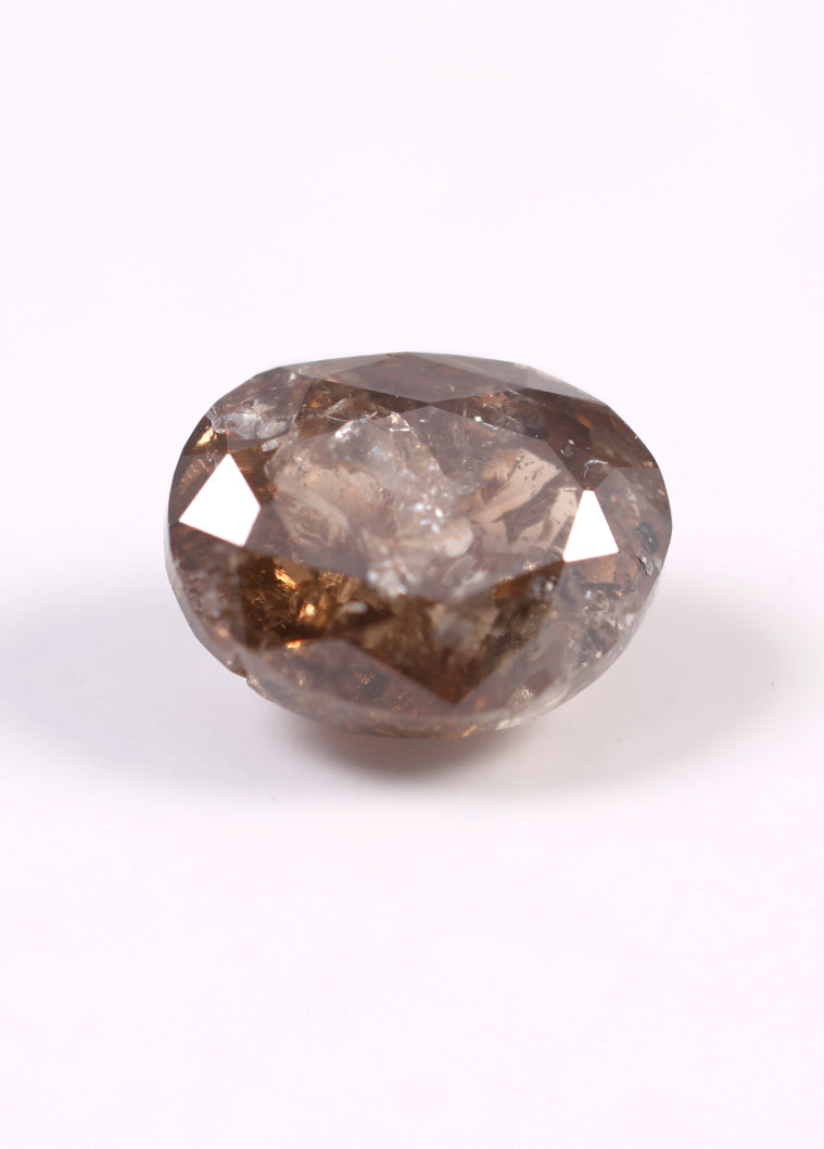 0.695 CT Oval Shape Brown Earth Mined Fancy Natural Diamond
