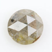 0.67 carat natural yellowish grey diamond round loose stone with subtle dual tone color
