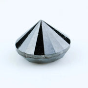 1.16 Ct Natural Black Diamond Round Brilliant Cut Loose Stone for Custom Engagement Rings and Fine Jewelry