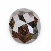 Oval cut rose cut diamond loose gemstone for custom jewelry.