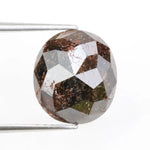 Oval cut rose cut diamond loose gemstone for custom jewelry.