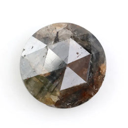 1.53ct black - brown colored diamond round brilliant cut diamond loose stone use for custom jewelry 