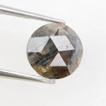 1.53ct black - brown colored diamond round brilliant cut diamond loose stone use for custom jewelry 