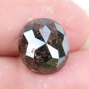 Oval cut rose cut diamond loose gemstone for custom jewelry.