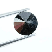 1.16 Ct Natural Black Diamond Round Brilliant Cut Loose Stone for Custom Engagement Rings and Fine Jewelry
