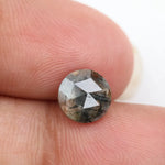 1.53ct black - brown colored diamond round brilliant cut diamond loose stone use for custom jewelry 
