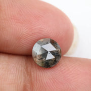 1.53ct black - brown colored diamond round brilliant cut diamond loose stone use for custom jewelry 