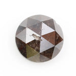 1.54 ct round rose cut diamond loose rustic diamond grey color diamond for  custom ring  