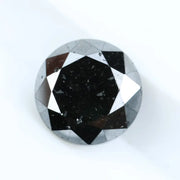 1.05 Carat Natural Black Diamond Round Cut Loose for Fine Jewelry, Custom Rings, and Designer Creations