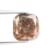natural earth mined diamond and natural cushion cut diamond ring   