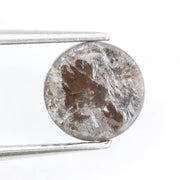 1.54 ct round rose cut diamond loose rustic diamond grey color diamond for  custom ring  