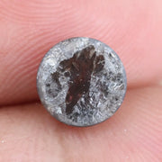 1.54 ct round rose cut diamond loose rustic diamond grey color diamond for  custom ring  