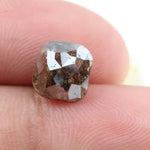 natural earth mined diamond and natural cushion cut diamond ring   