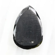 pear shaped rose cut black diamond loose gemstone for custom engagement rings.