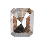 2.97 Ct emerald cut brown natural diamond with soft warm tones and elegant sparkle for classic fine jewelry