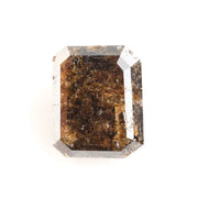 2.97 Ct emerald cut brown natural diamond with soft warm tones and elegant sparkle for classic fine jewelry