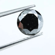 1.05 Carat Natural Black Diamond Round Cut Loose for Fine Jewelry, Custom Rings, and Designer Creations