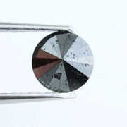 1.05 Carat Natural Black Diamond Round Cut Loose for Fine Jewelry, Custom Rings, and Designer Creations