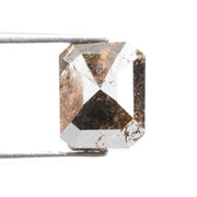 2.97 Ct emerald cut brown natural diamond with soft warm tones and elegant sparkle for classic fine jewelry