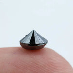 1.05 Carat Natural Black Diamond Round Cut Loose for Fine Jewelry, Custom Rings, and Designer Creations
