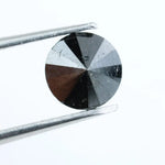 1.12 Ct Genuine Natural Black Diamond Round Brilliant Cut Loose for Elegant Engagement Rings and Luxury Jewelry