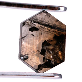 0.60 CT Hexagon Shape Brown Earth Mined Fancy Natural Diamond