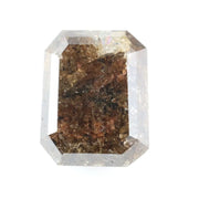 2.00 Ct emerald cut fancy brown diamond with rich tones and elegant step cut sparkle for premium jewelry