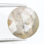 Fancy 1.25 carat grey white round cut loose diamond with natural inclusions, unique salt and pepper appearance, ideal for custom diamond rings and bespoke fine jewelry designs
