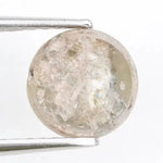 Fancy 1.25 carat grey white round cut loose diamond with natural inclusions, unique salt and pepper appearance, ideal for custom diamond rings and bespoke fine jewelry designs