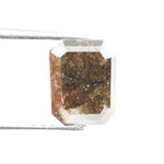 2.00 Ct emerald cut fancy brown diamond with rich tones and elegant step cut sparkle for premium jewelry