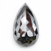 pear cut , grey black natural loose diamond , what does diamond represent in engagement ring 
