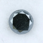 1.51 Ct Genuine Black Diamond Round Brilliant Cut Loose Stone for Luxury Rings and Fine Jewelry