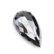 pear cut , grey black natural loose diamond , what does diamond represent in engagement ring 