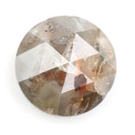 0.67 Ct earthy  grey round diamond, rustic rose cut natural loose salt and pepper diamond for custom jewelry design