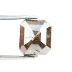 1.84 Ct radiant cut fancy brown natural diamond with soft glow and warm sparkle for elegant luxury jewelry