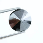 1.51 Ct Genuine Black Diamond Round Brilliant Cut Loose Stone for Luxury Rings and Fine Jewelry