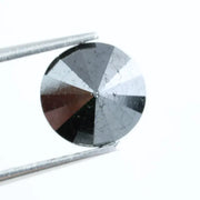 1.51 Ct Genuine Black Diamond Round Brilliant Cut Loose Stone for Luxury Rings and Fine Jewelry